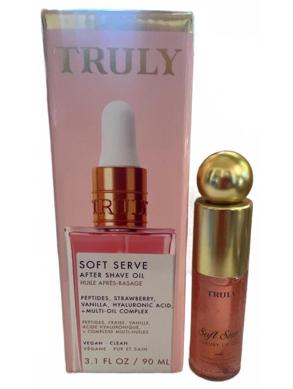 ✨ Truly Beauty Soft Serve Duo - After Shave Oil & Luxury Lip Oil ✨